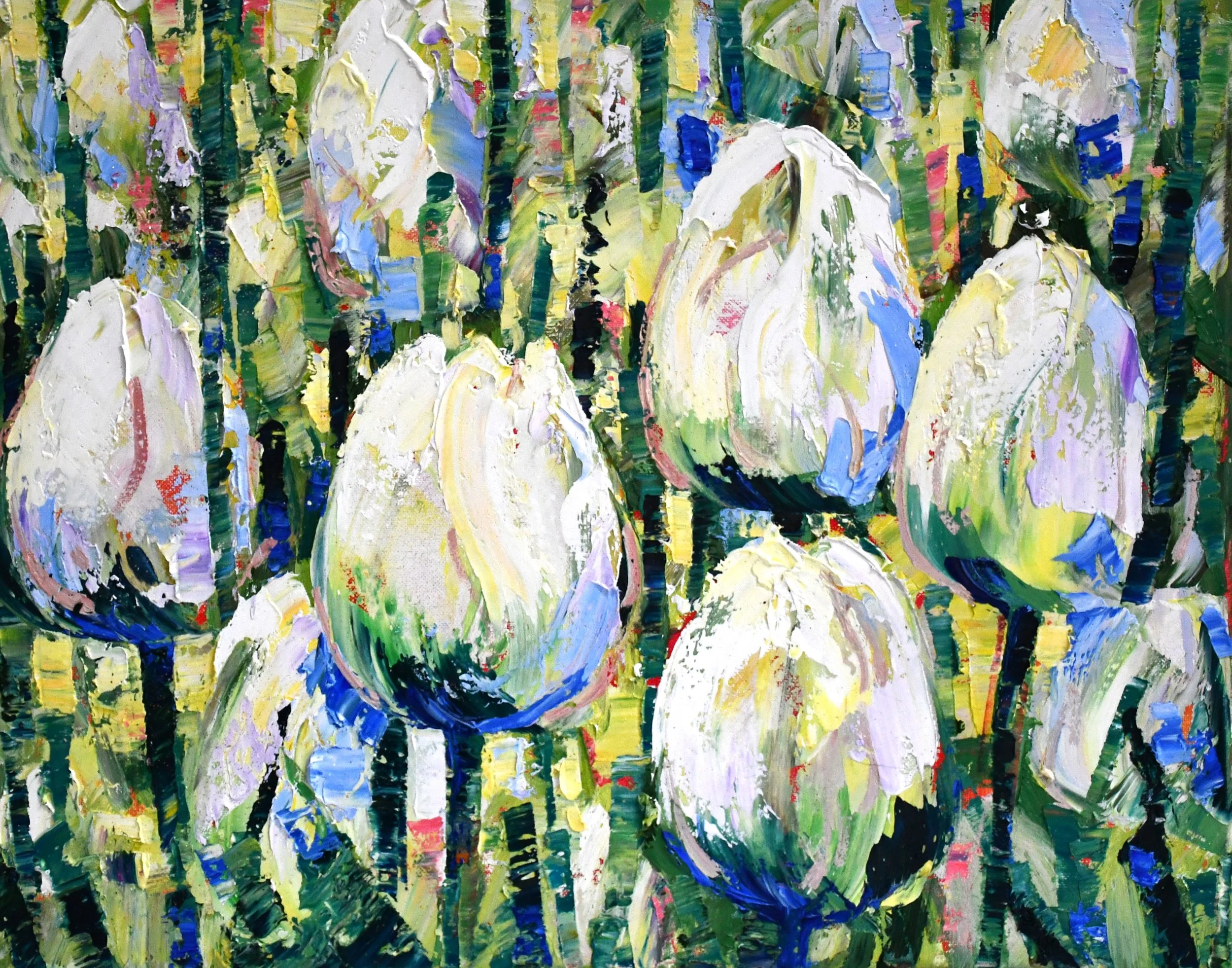 Hydrangea Flower Oil Painting Hydrangea Wall Art Contemporary